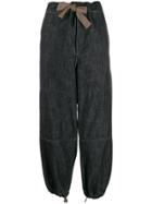 Brunello Cucinelli High-waisted Trousers - Black