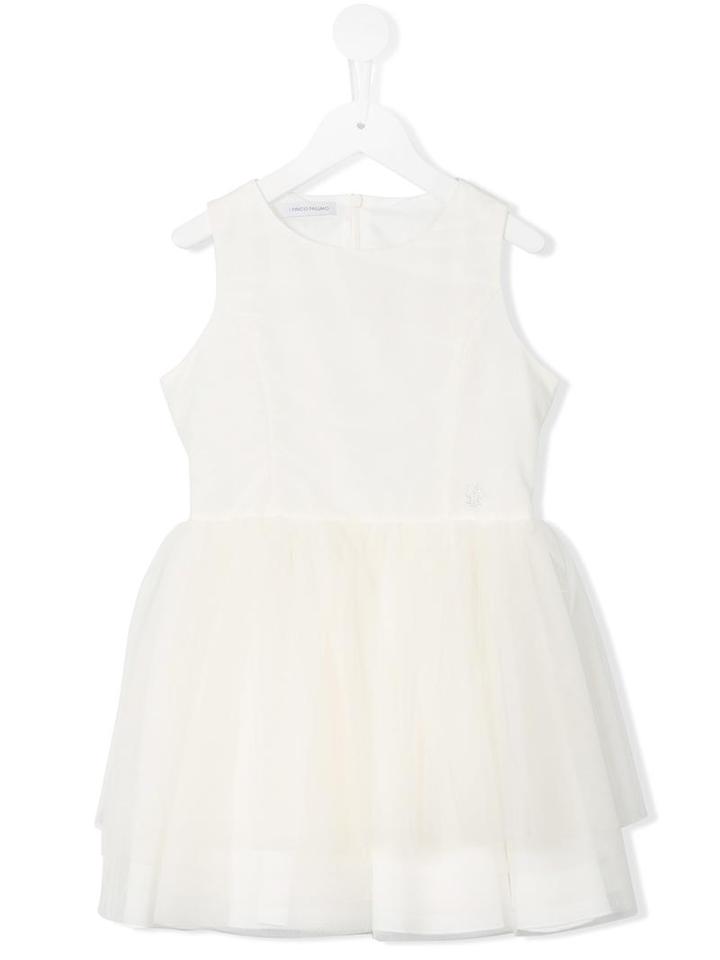 I Pinco Pallino Tulle Pleated Skirt Dress, Girl's, Size: 8 Yrs, White