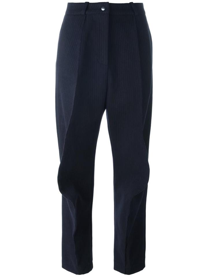 Penelophe's Sphere Pinstripe Trousers, Women's, Size: Medium, Blue, Cotton