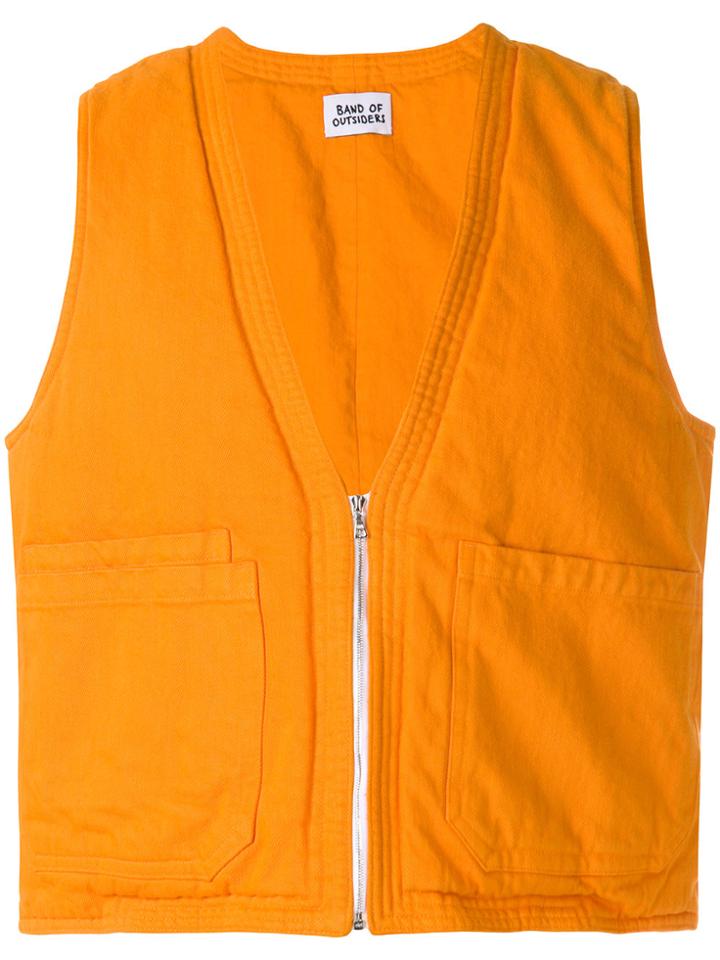 Band Of Outsiders Padded Waistcoat - Yellow & Orange