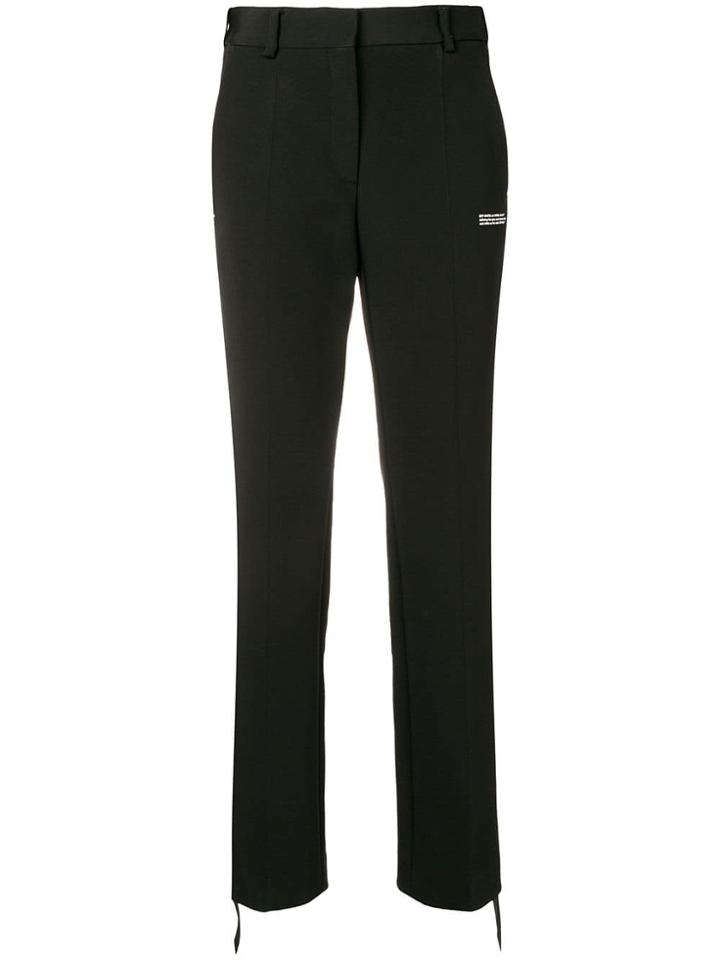 Off-white High-waisted Trousers - Black