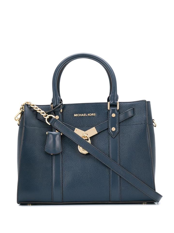 Michael Michael Kors Hamilton Locked Tote - Blue