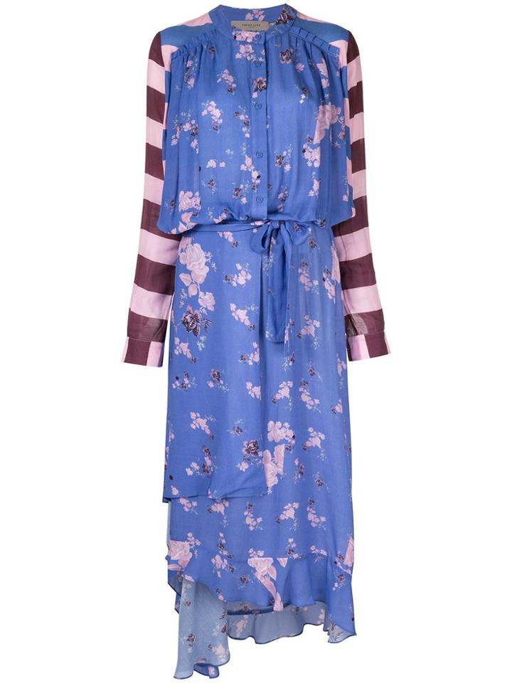 Preen Line Daisy Long Dress - Purple