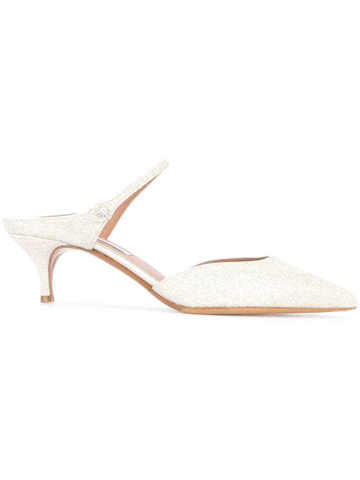 Tabitha Simmons Liberty Mules - Metallic