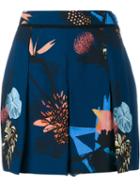 Proenza Schouler Pleated Printed Shorts