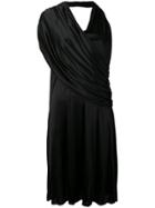 Lanvin Draped Asymmetric Dress - Black