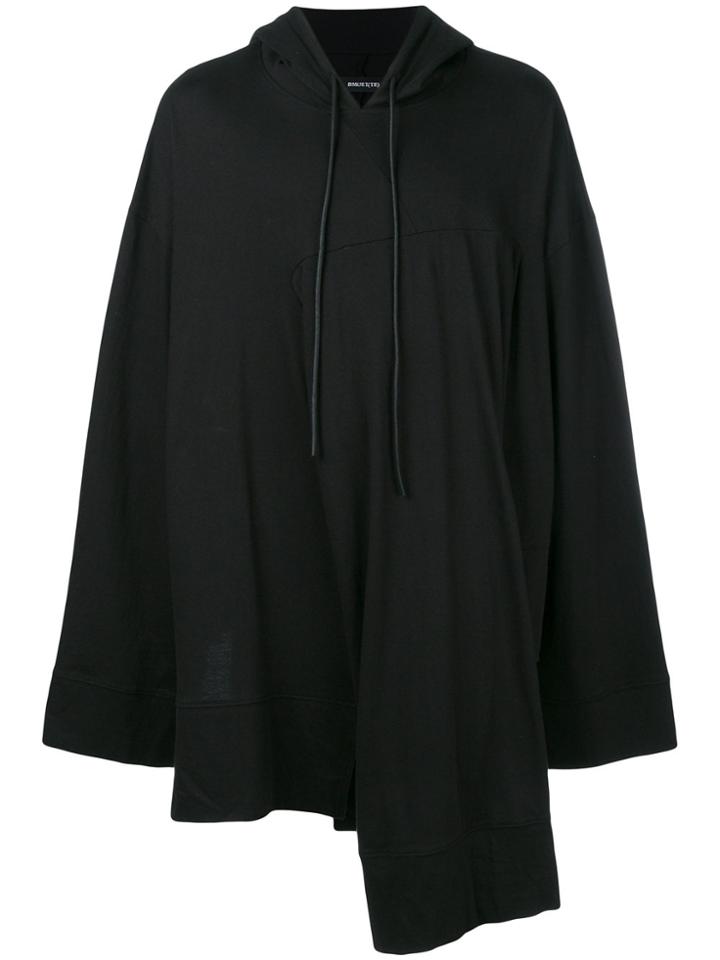 Bmuet(te) Asymmetric Oversized Hoodie - Black
