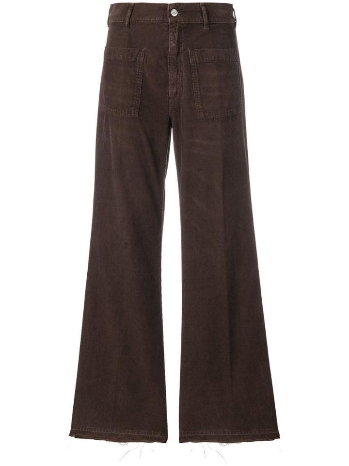 Golden Goose Bootcut Flared Corduroy Trousers - Brown