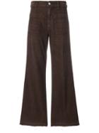 Golden Goose Bootcut Flared Corduroy Trousers - Brown