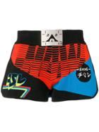 Diesel Colour-block Fitted Shorts - Black