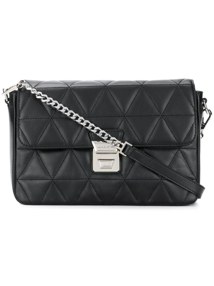 Lancaster Quilted Crossbody Bag - Black