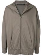 Julius Oversized Zip-up Hoodie - Grey