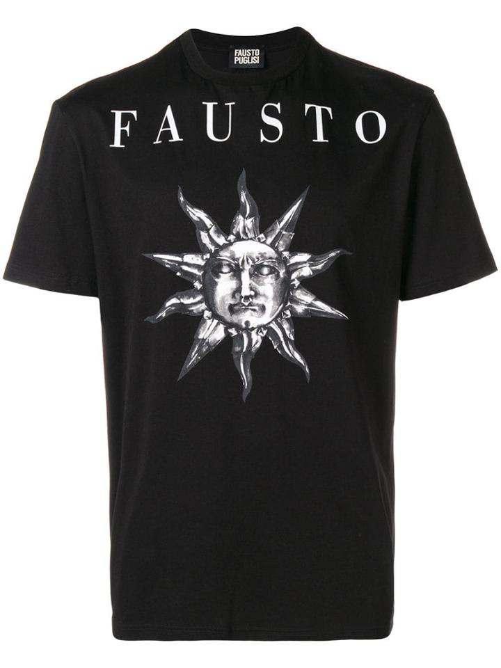 Fausto Puglisi Sun Print Logo T-shirt - Black