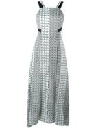Kenzo Diagonal Stripe Dress - White