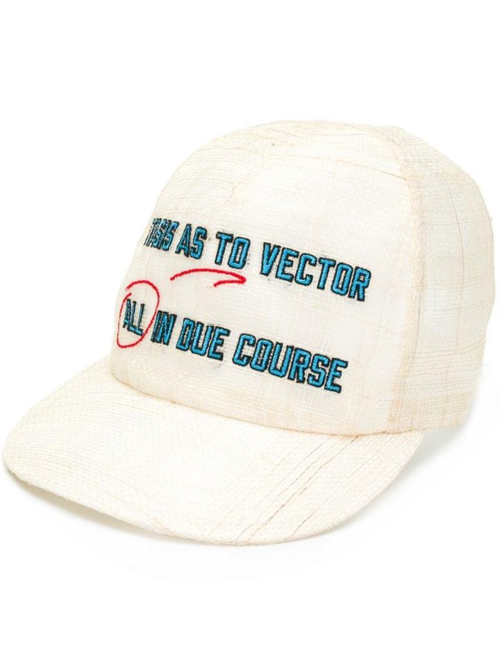 Sacai All In Due Course Baseball Cap - Neutrals