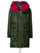 Mr & Mrs Italy Fur-trim Parka Coat - Green