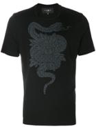 Hydrogen Snake Print T-shirt - Black