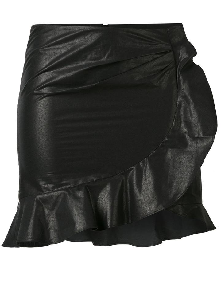 Aurora Mini Skirt - Women - Cotton/linen/flax - 40, Black, Cotton/linen/flax, Isabel Marant