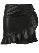 Aurora Mini Skirt - Women - Cotton/linen/flax - 40, Black, Cotton/linen/flax, Isabel Marant