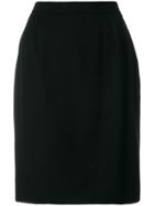 Yves Saint Laurent Pre-owned High Rise Straight Skirt - Black