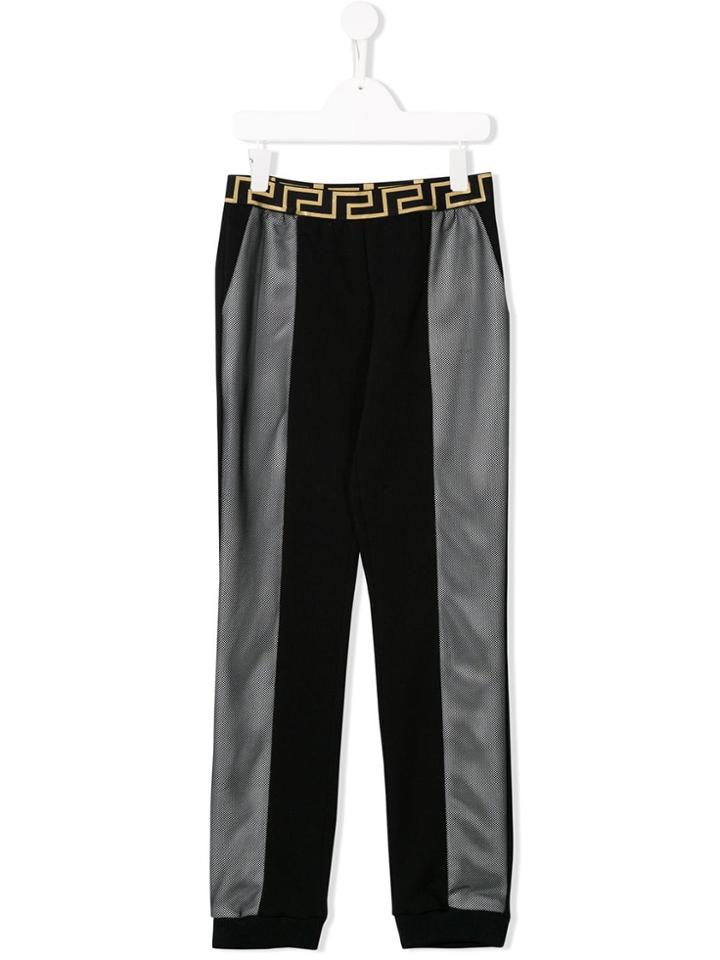 Young Versace Stretch Logo Leggings - Black