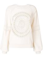 Chloé Lace Sweater - White