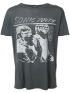 R13 Sonic Youth Print T-shirt, Men's, Size: Small, Black, Cotton/cashmere