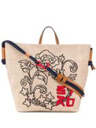 Etro Large Woven Tote Bag - Neutrals