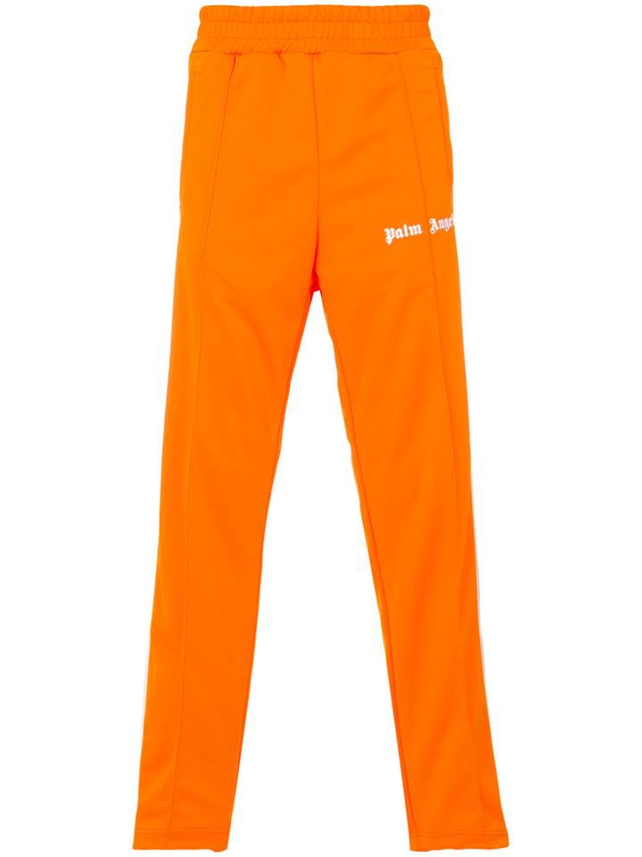 Palm Angels High Waisted Track Pants - Yellow & Orange