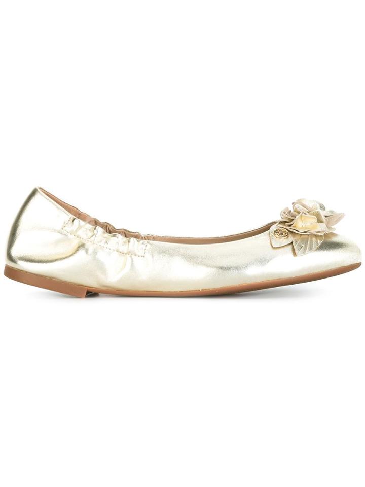 Tory Burch Blossom Ballerinas - Metallic