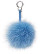 Fendi Pompom Bag Charm - Blue