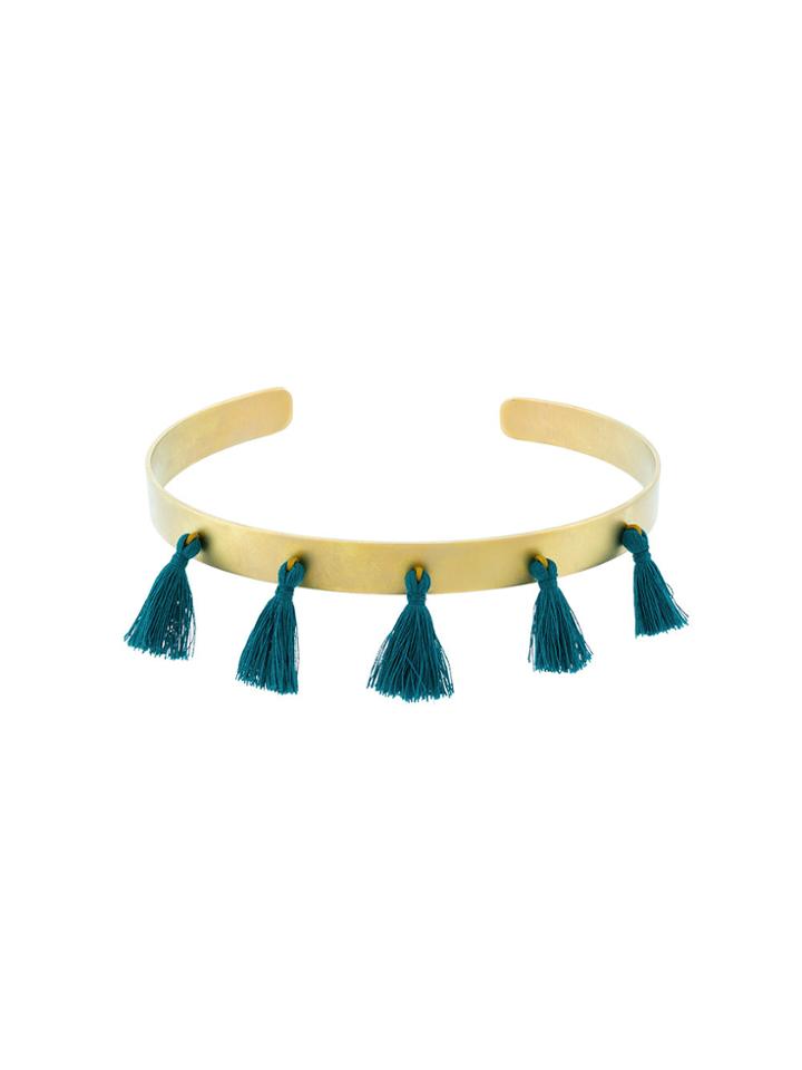 Eye M By Ileana Makri Tassel Choker - Yellow & Orange