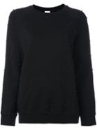 Giamba Beaded Sweatshirt, Women's, Size: 40, Black, Cotton