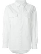 Stampd Chest Pocket Denim Shirt, Men's, Size: Medium, White, Cotton