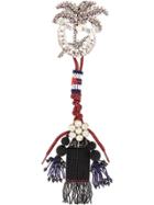 No21 Embellished Palm Tree Drop Brooch - Multicolour