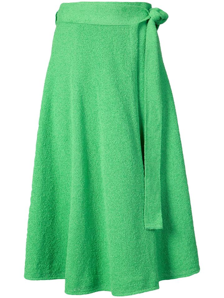 Veronique Leroy Wrap A-line Skirt - Green