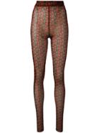 Henrik Vibskov Floral Print Leggings - Orange