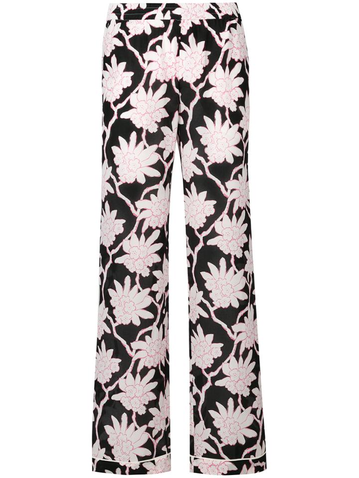 Valentino Popflowers Palazzo Pants - Black