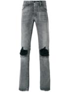 Unravel Project Distressed Basic Skinny Jeans - Grey