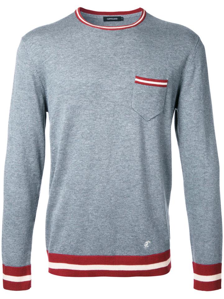 Loveless - Striped Trim - Men - Silk/cotton/rayon - 3, Grey, Silk/cotton/rayon