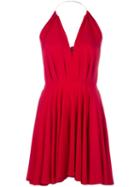Plein Sud Pleated Dress, Women's, Size: 38, Red, Viscose/spandex/elastane