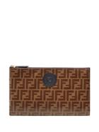 Fendi Large Ffreedom Envelope Clutch - Brown