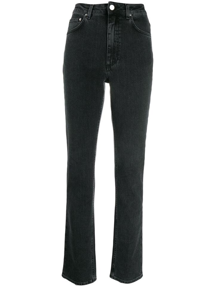 Toteme High-waisted Slim-fit Jeans - Grey