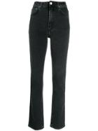 Toteme High-waisted Slim-fit Jeans - Grey