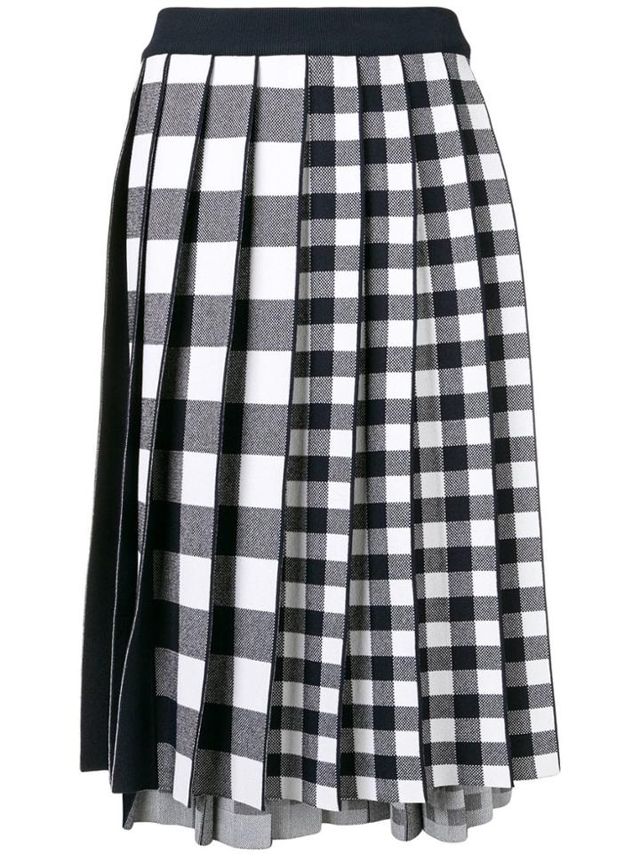 Thom Browne Fun-mix Gingham Jacquard Skirt - Blue