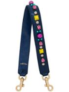 Embellished Bag Strap - Women - Acrylic/ayers Snakeskin/glass - One Size, Blue, Acrylic/ayers Snakeskin/glass, Dolce & Gabbana
