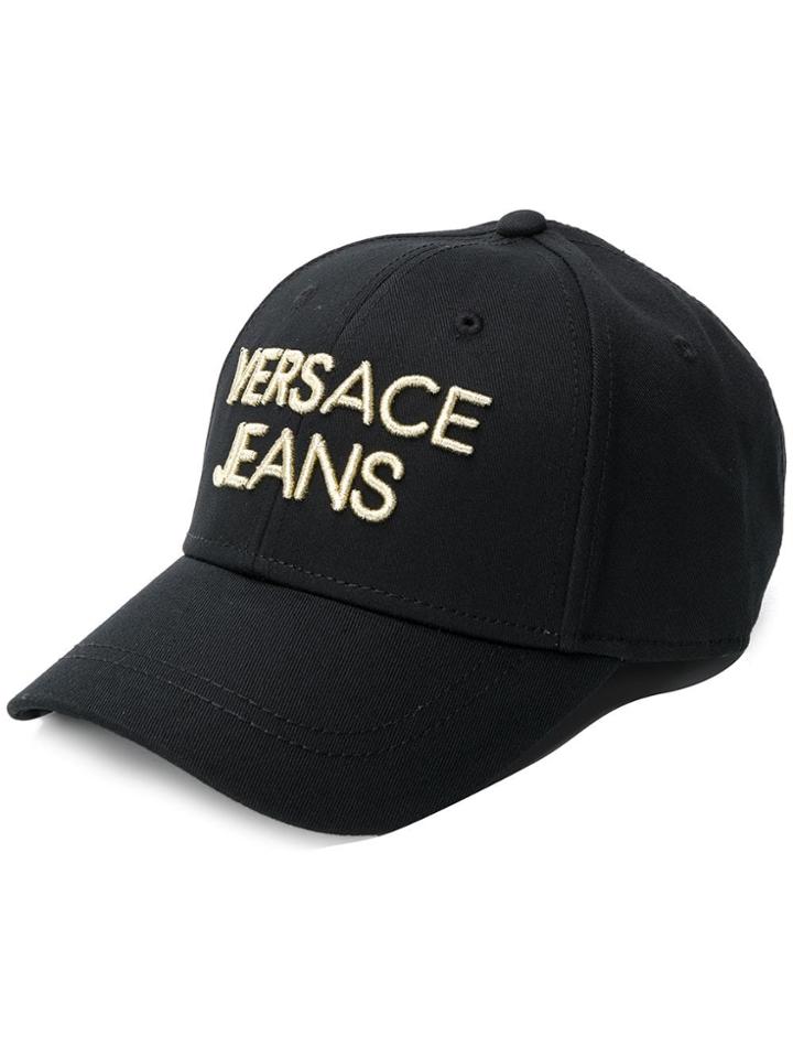 Versace Jeans Black Logo Cap