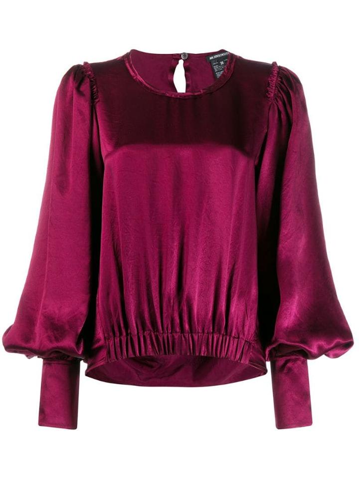 Ann Demeulemeester Bell Sleeve Blouse - Red
