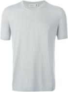Pringle Of Scotland Round Neck T-shirt, Men's, Size: L, Grey, Cotton