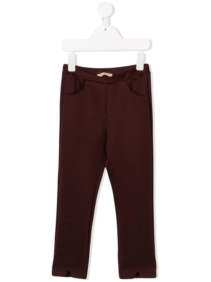 Amelia Milano Stretch Pocket Detail Leggings - Red